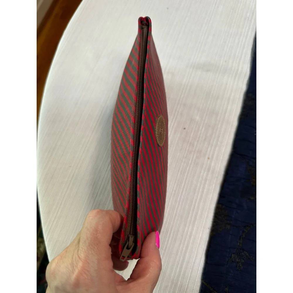Gucci Red and Green Stripe Pouch